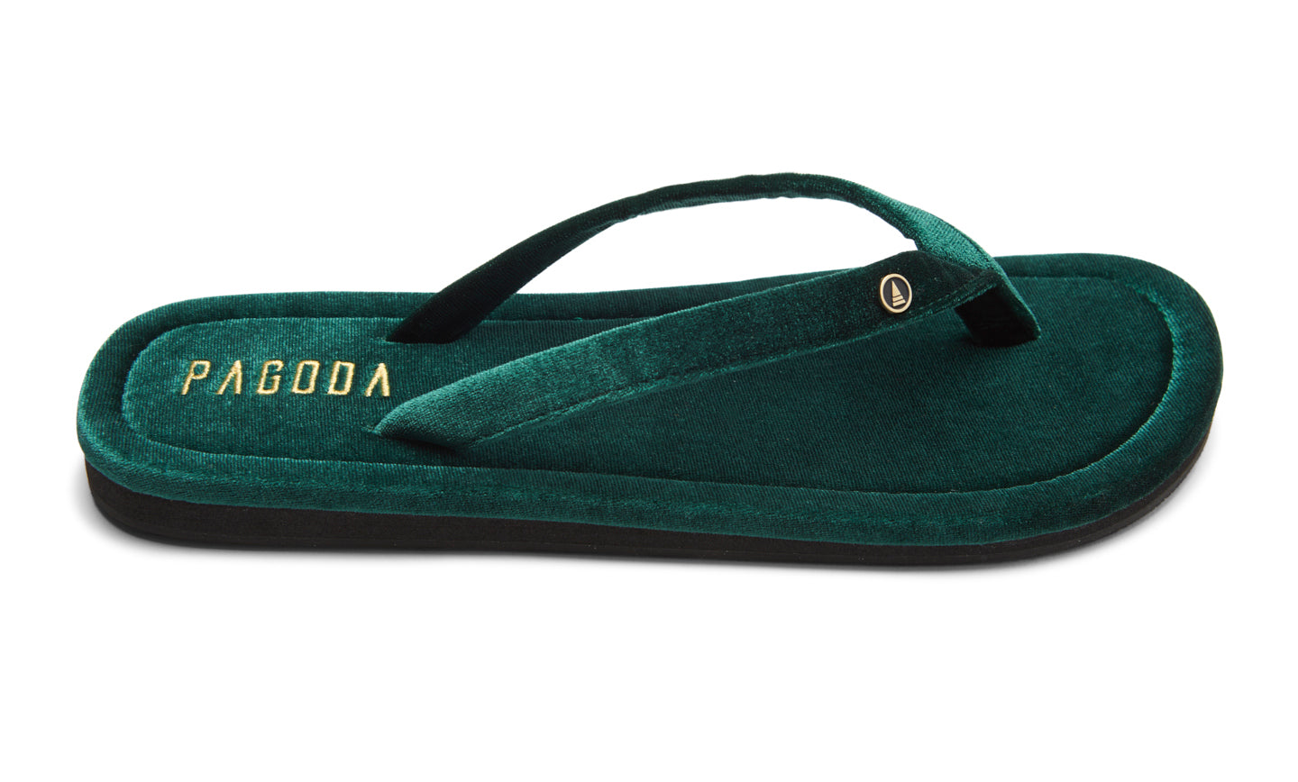 Racing Green Men’s Velvet Flip Flops