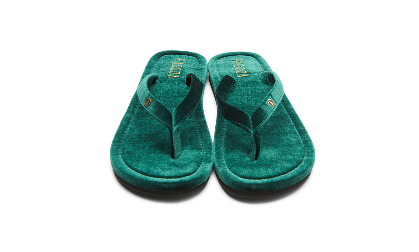 Racing Green Men’s Velvet Flip Flops